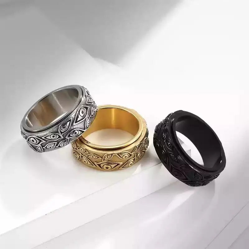 The Carved Eye of God Ring