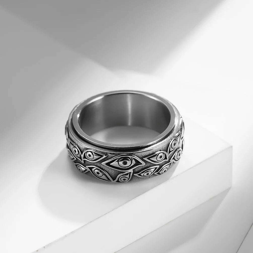 The Carved Eye of God Ring