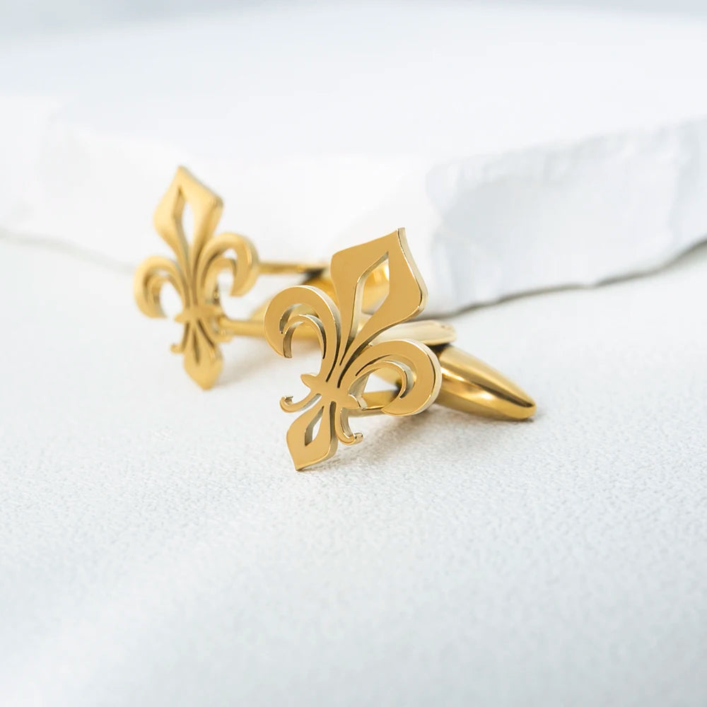 Fleur-de-Lis Crusader Cufflinks