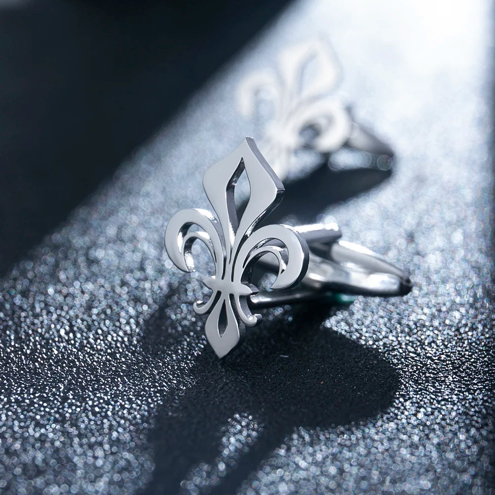 Fleur-de-Lis Crusader Cufflinks