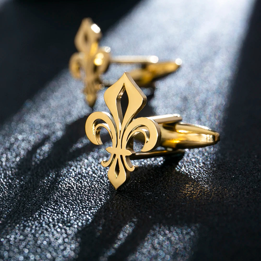 Fleur-de-Lis Crusader Cufflinks