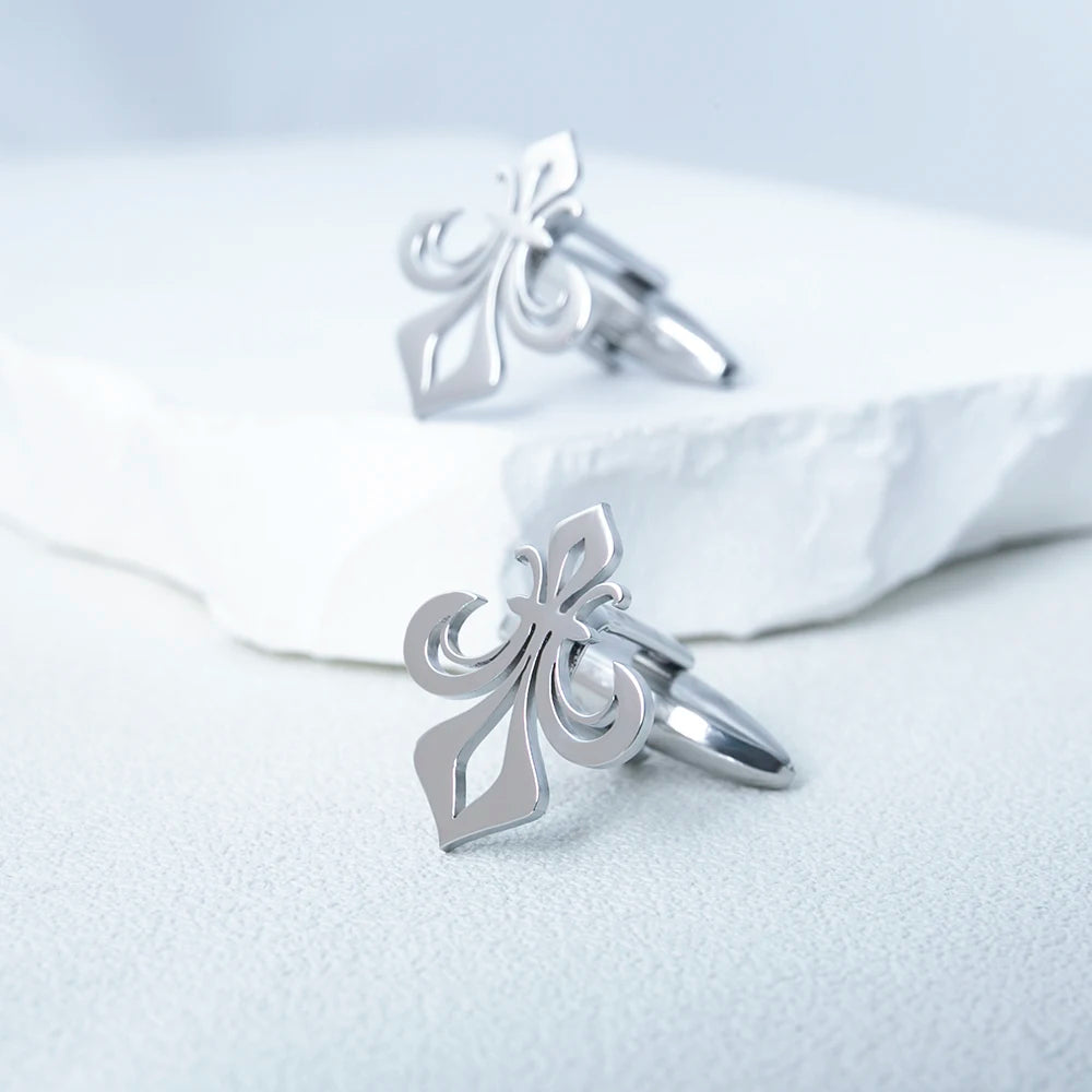 Fleur-de-Lis Crusader Cufflinks